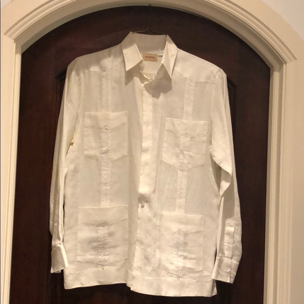 MyCubanStore men’s linen dress shirt